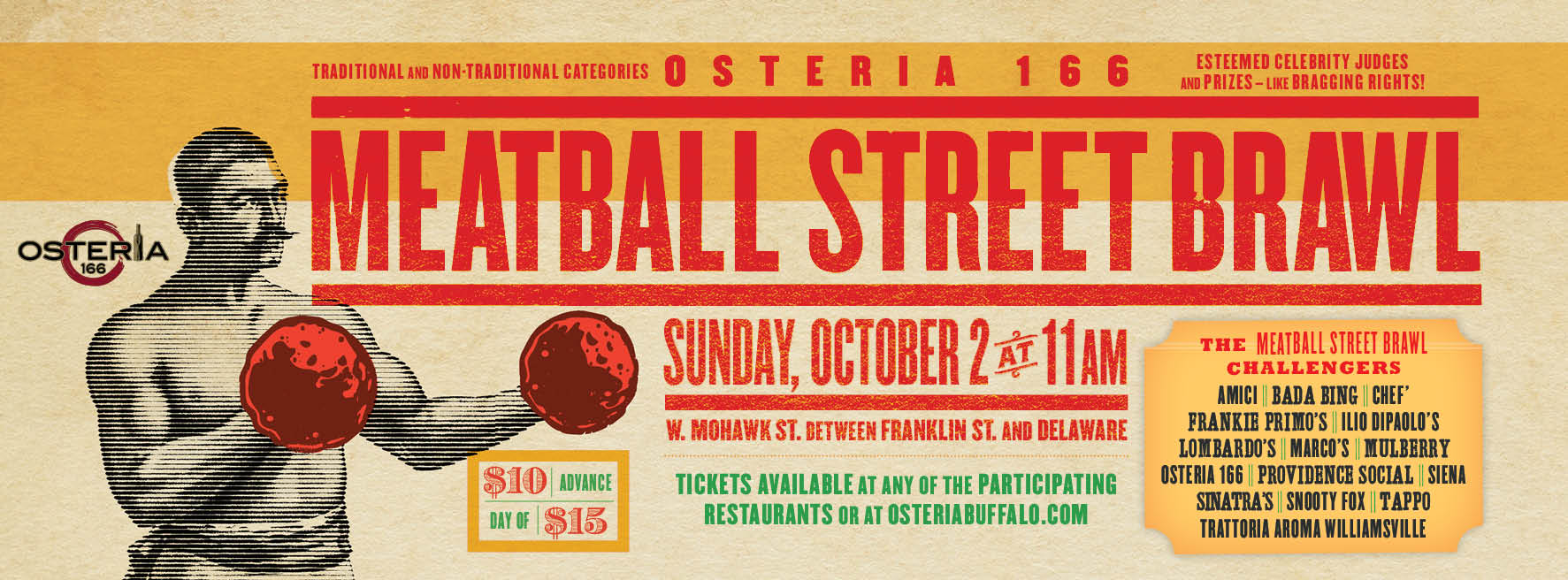 Check Out The Meatball Street Brawl On October 2nd Osteria 166